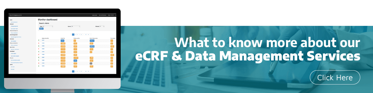 eCRF - clinical data management - electronic data capture